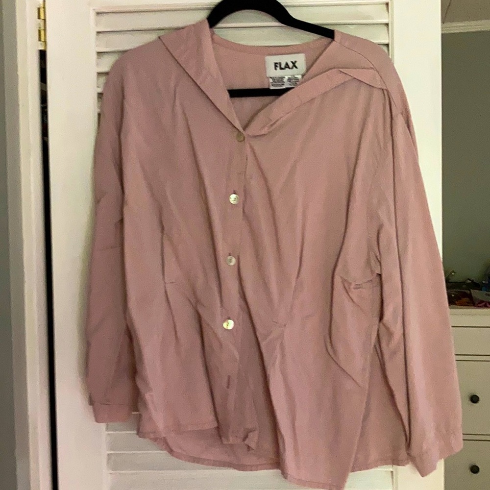 Flax button up shirt.